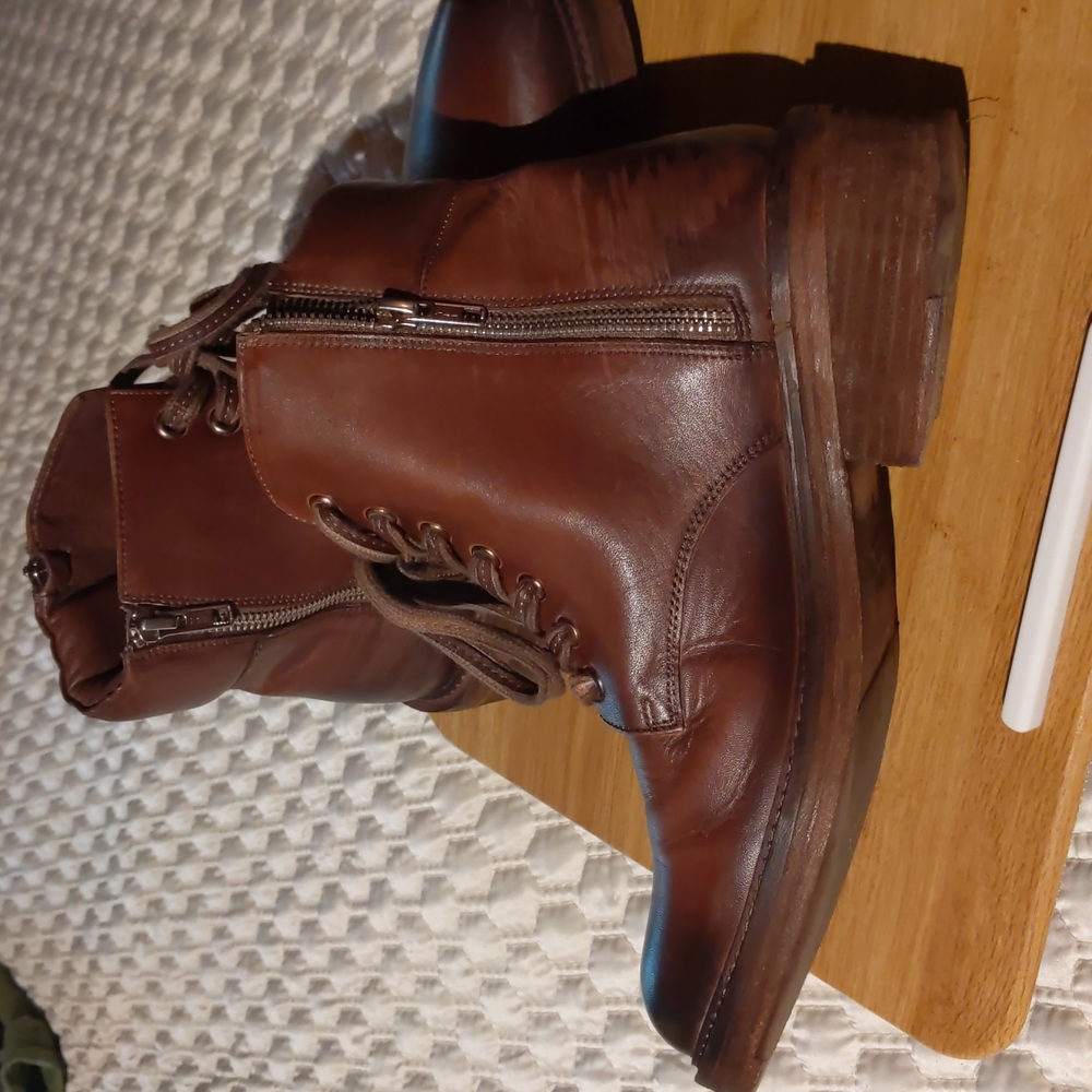 Vintage Foundry Leather Combat Boots - Picture 6 of 7